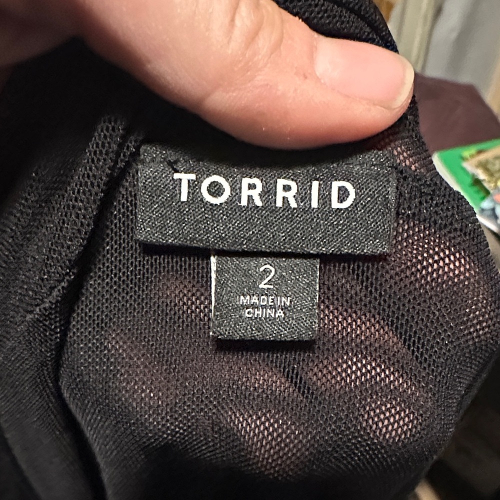 Black Ruched Mesh Top - Picture 3 of 3